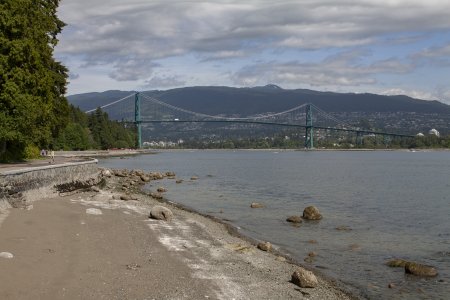 Lions Gate bridge, een mini Golden Gate